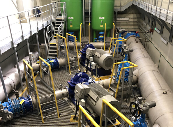 68 vodojemů, 54 čerpacích stanic